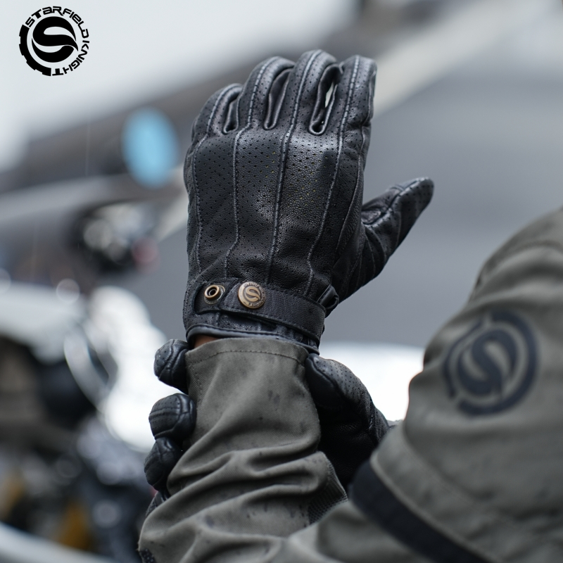 Motorcycle Wearing Gear - قفازات دراجات نارية ريترو من ستار