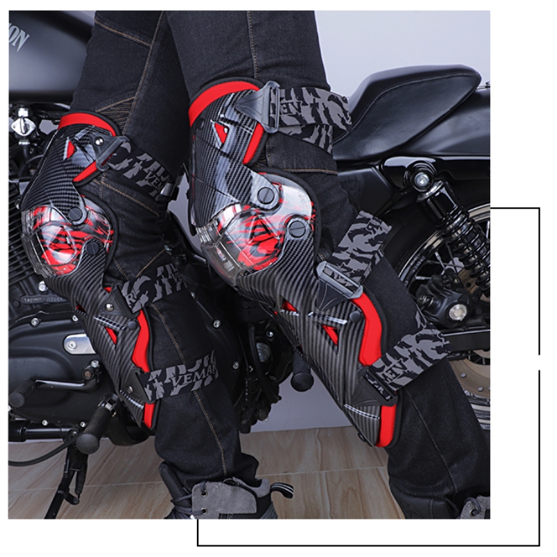 Motorcycle Gear Urban - واقيات ركبة VEMAR للطرق الوعرة، مقاومة