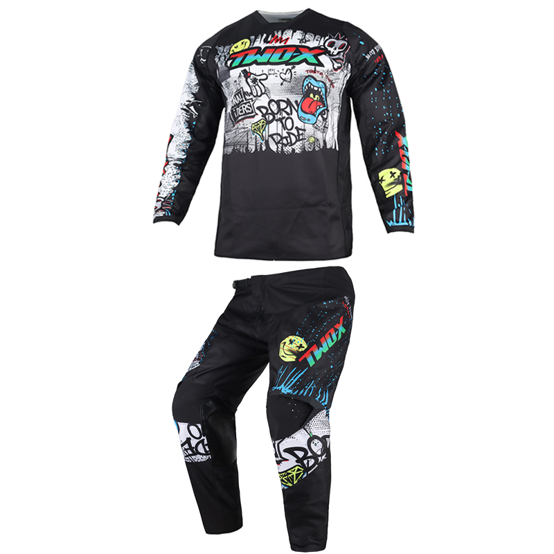 Gear X Motorcycle - طقم سترة وبنطلون موتوكروس للأطفال، ملابس