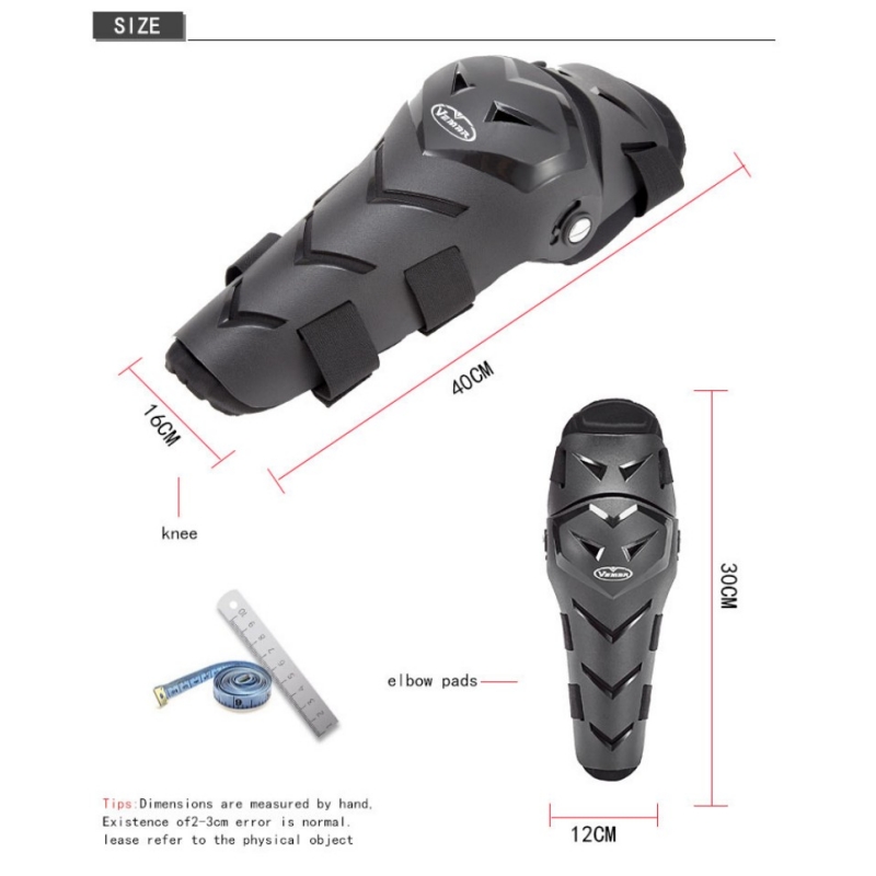 واقيات الركبة والكوع للدراجات  - مراجعة Motorcycle Gear Urban وسعره