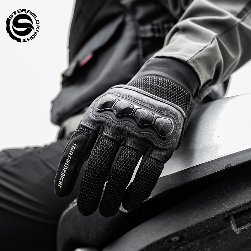 قفازات دراجات نارية سوداء من س - مراجعة Motorcycle Wearing Gear وسعره