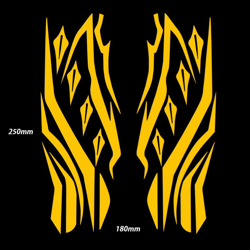 ملصقات زخرفية للدراجات النارية - مراجعة Motorcycle Gear Yellow وسعره