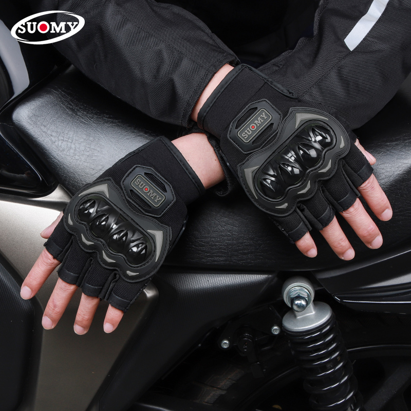 قفازات دراجات نارية صيفية نصف  - مراجعة Motorcycle Gear Urban وسعره