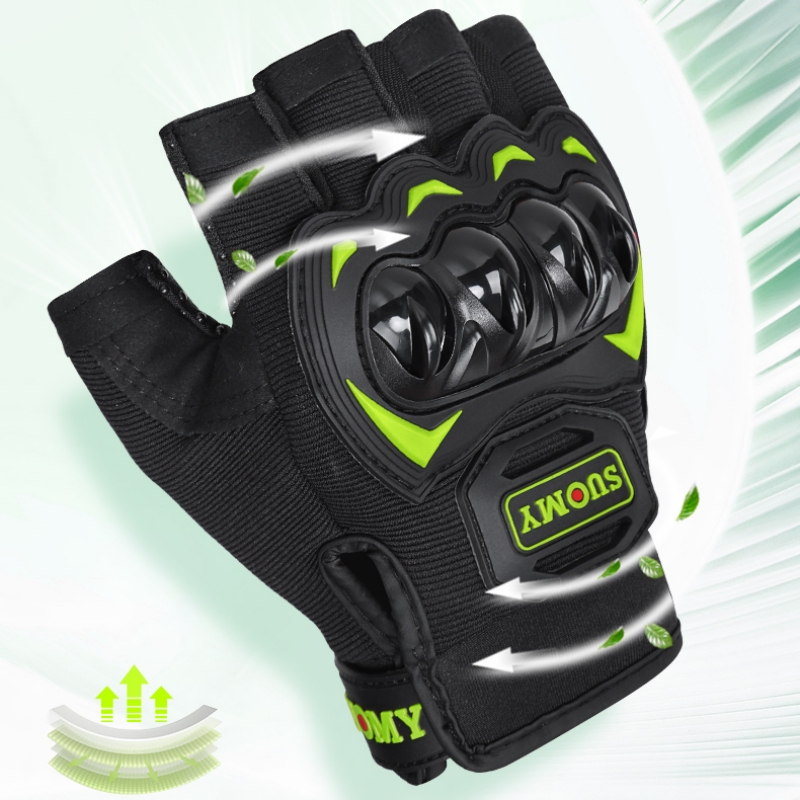 قفازات دراجات نارية صيفية نصف  - مراجعة Motorcycle Gear Urban وسعره