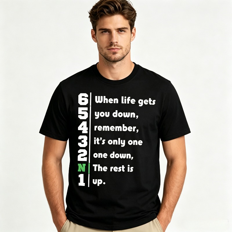 تي شيرت رجالي بتصميم جرافيك 1N - مراجعة Motorcycle Gear Quotes وسعره