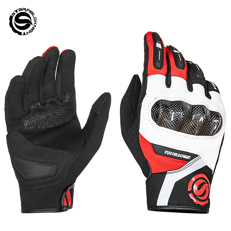 قفازات دراجات نارية حمراء من S - مراجعة Motorcycle Wearing Gear وسعره