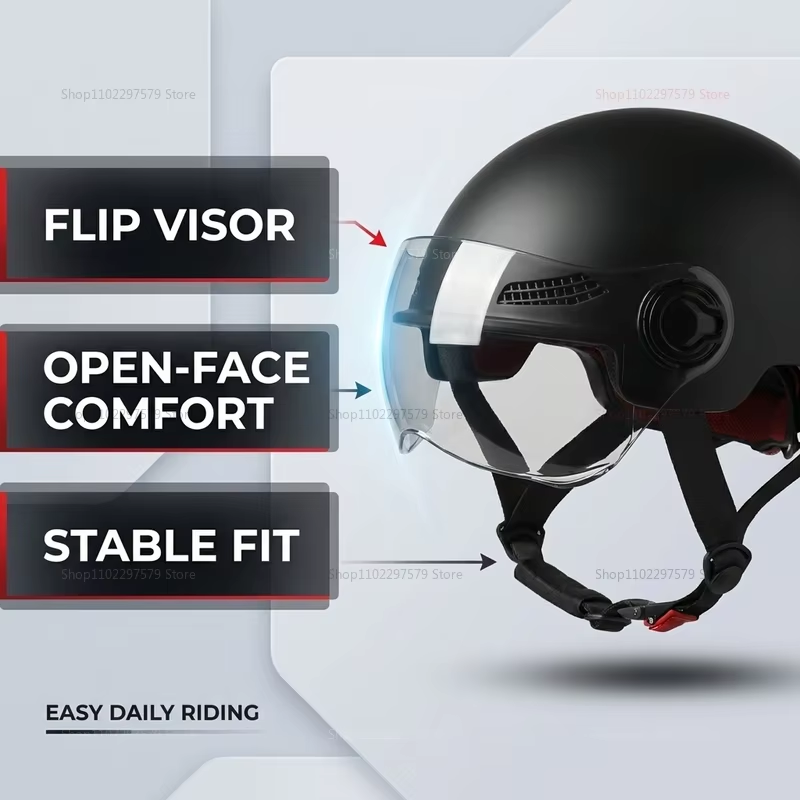 خوذة دراجة كهربائية معتمدة 3C  - مراجعة Motorcycle Gear Urban وسعره