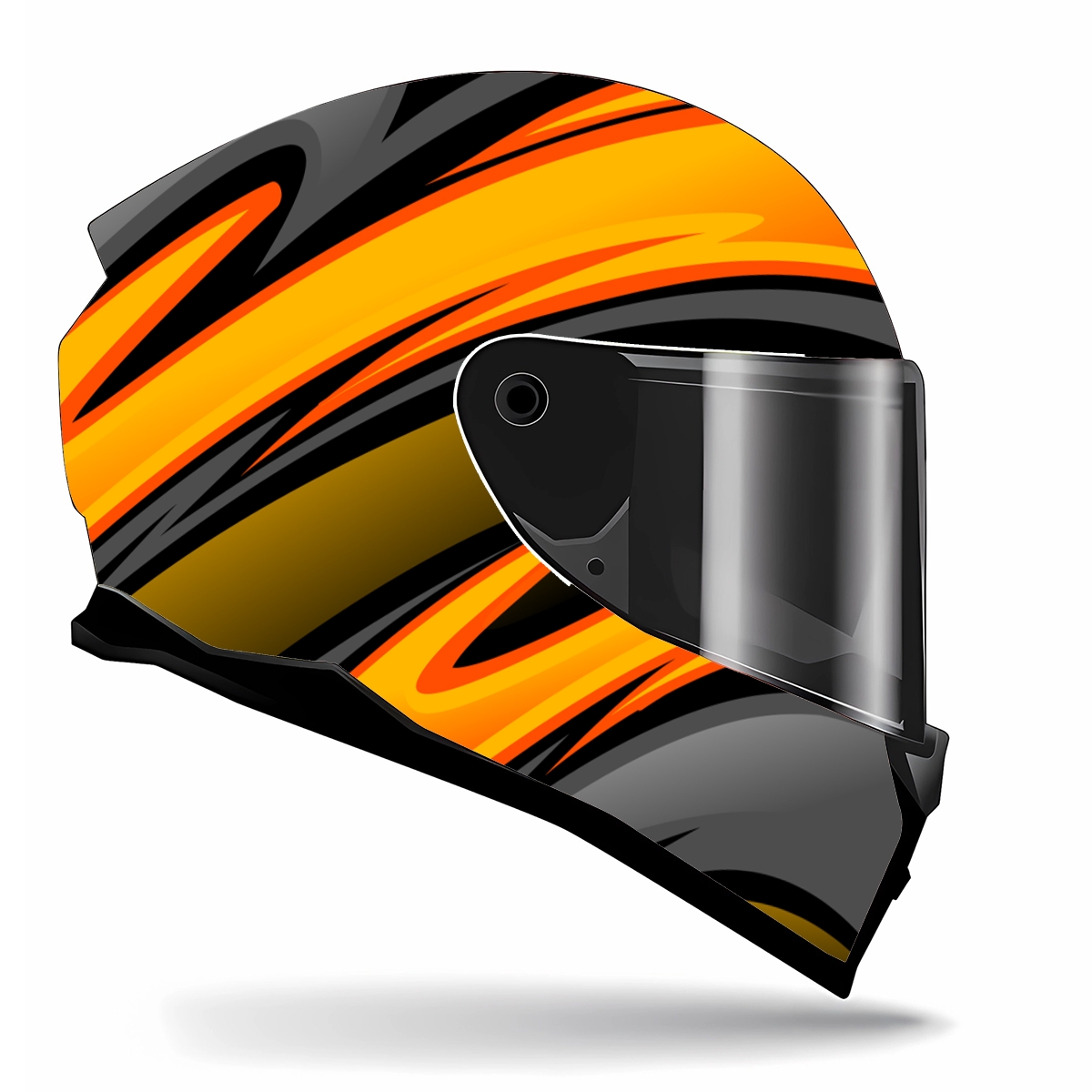 ملصق خوذة ملصقا ملفوف بالكامل  - مراجعة Motorcycle Gear Yellow وسعره