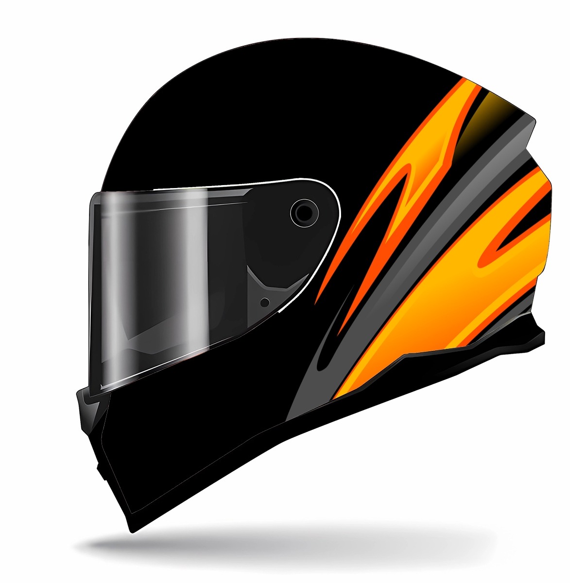 ملصق خوذة ملصقا ملفوف بالكامل  - مراجعة Motorcycle Gear Yellow وسعره