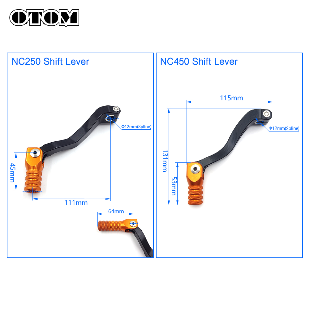 OTOM للطي الألومنيوم والعتاد ا - مراجعة Motorcycle Gear Lever Extender وسعره