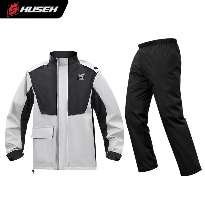 بدلة مطر للدراجات النارية مكون - مراجعة Motorcycle Gear Rain وسعره