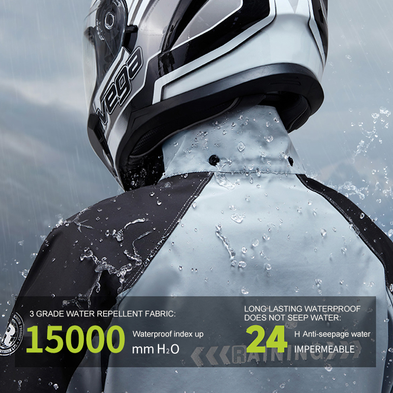 بدلة مطر للرجال والنساء، سترات - مراجعة Motorcycle Gear Rain وسعره