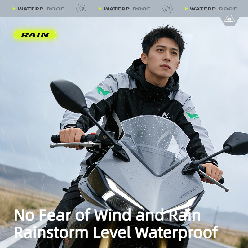 بدلة واقية من المطر للدراجات ا - مراجعة Motorcycle Gear Rain وسعره