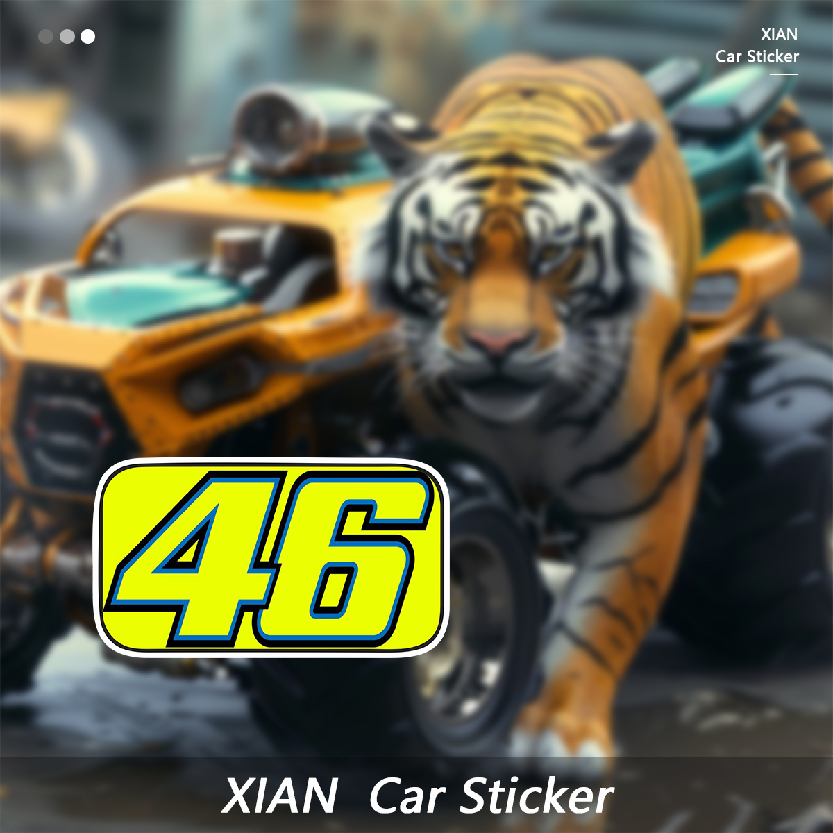 ملصق رقم سباق 46 أصفر فسفوري م - مراجعة Motorcycle Gear Yellow وسعره